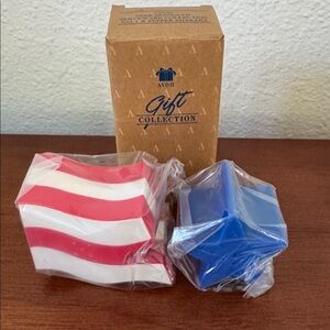 NIB Vintage Avon American Flag Salt & Pepper Shakers Star Spangled Collection